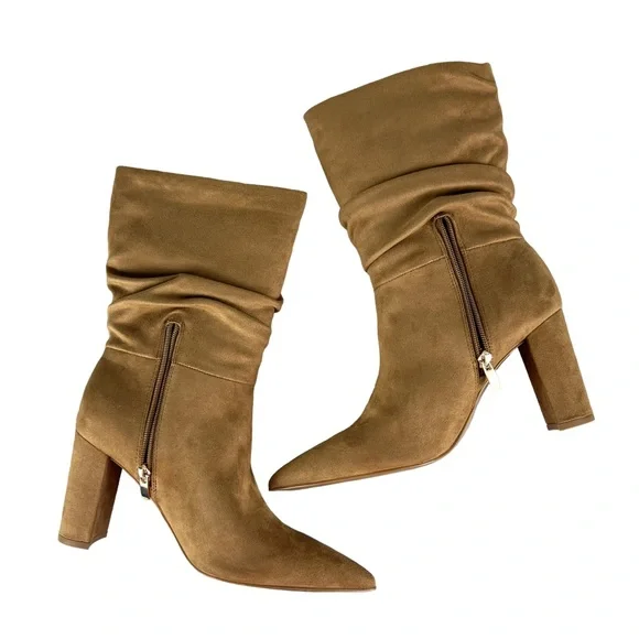 NINE WEST UNNI2 Slouch Block Heel Boots - Picture 7 of 11